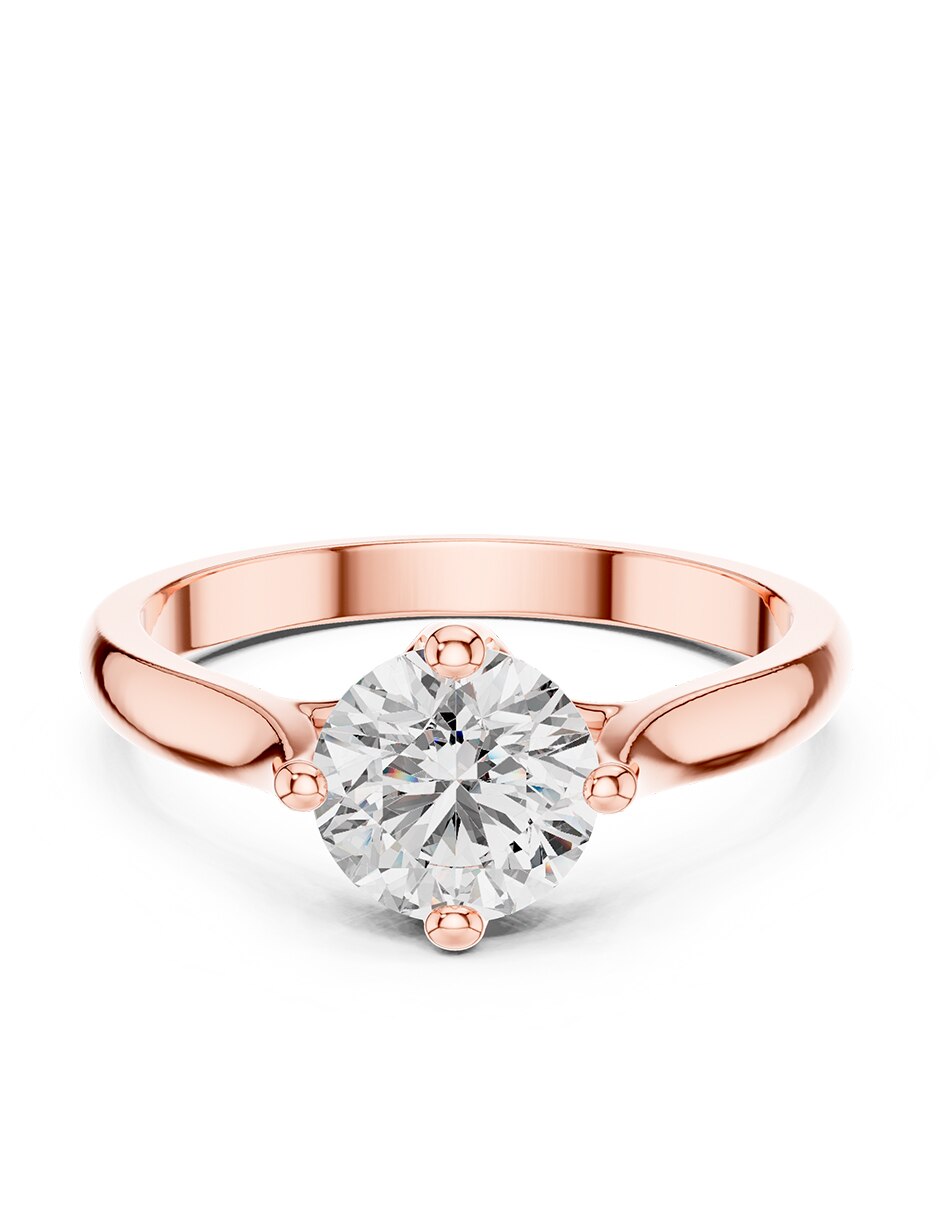Anillo de compromiso de oro 9 k ! Diamante de laboratorio 1