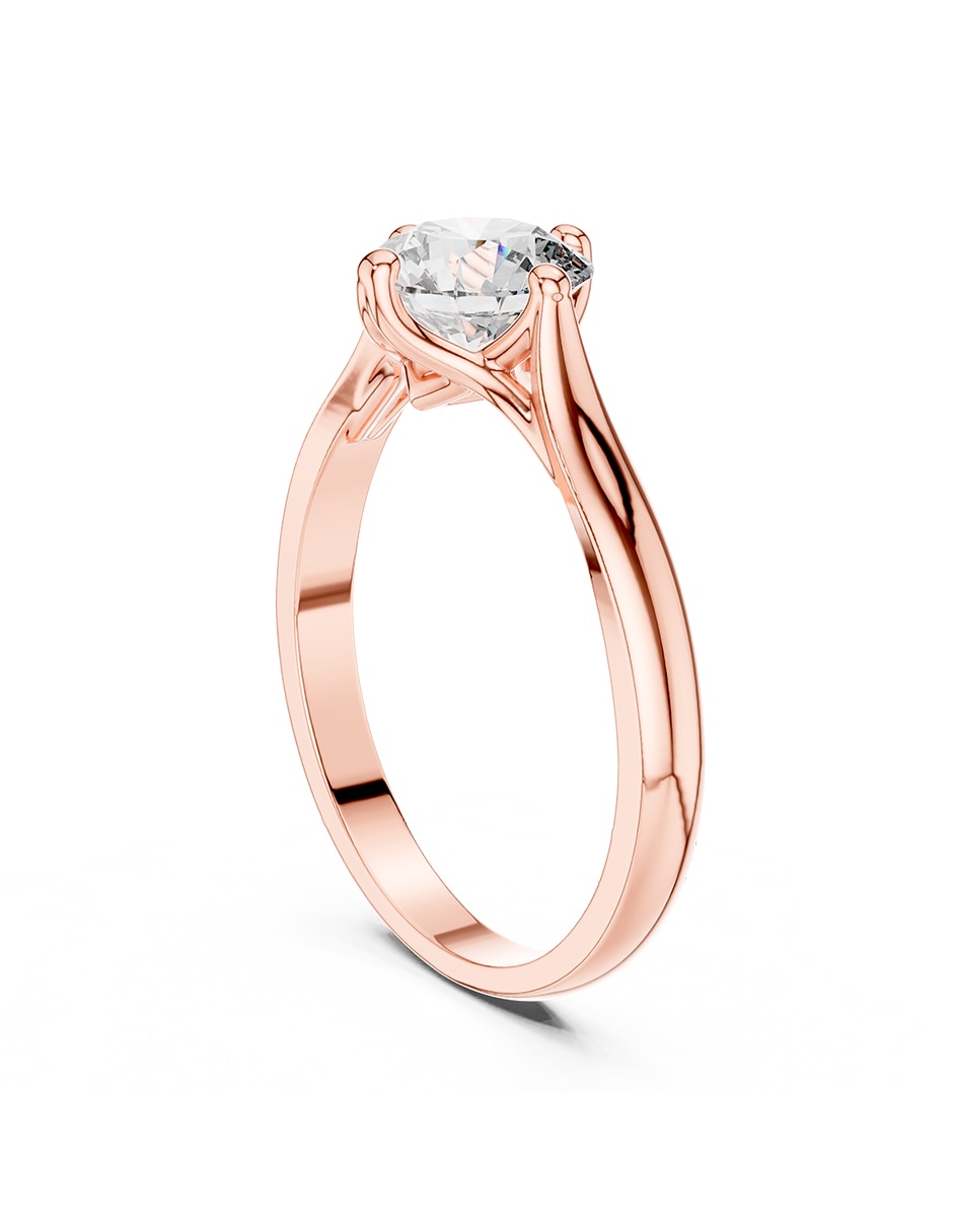 Anillo de compromiso de oro 18 k ! Diamante de laboratorio 3