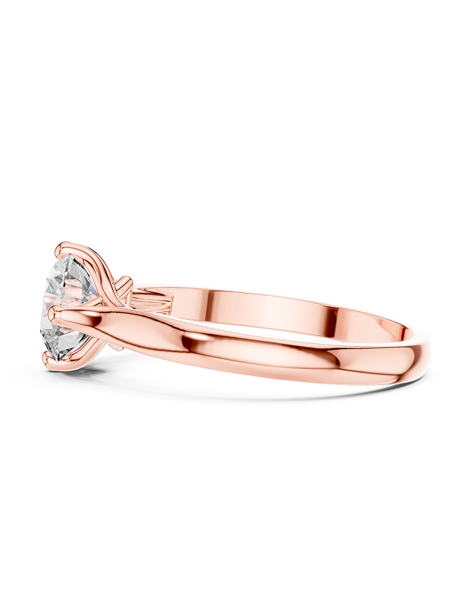 Anillo de compromiso de oro 18 k ! Diamante de laboratorio 4