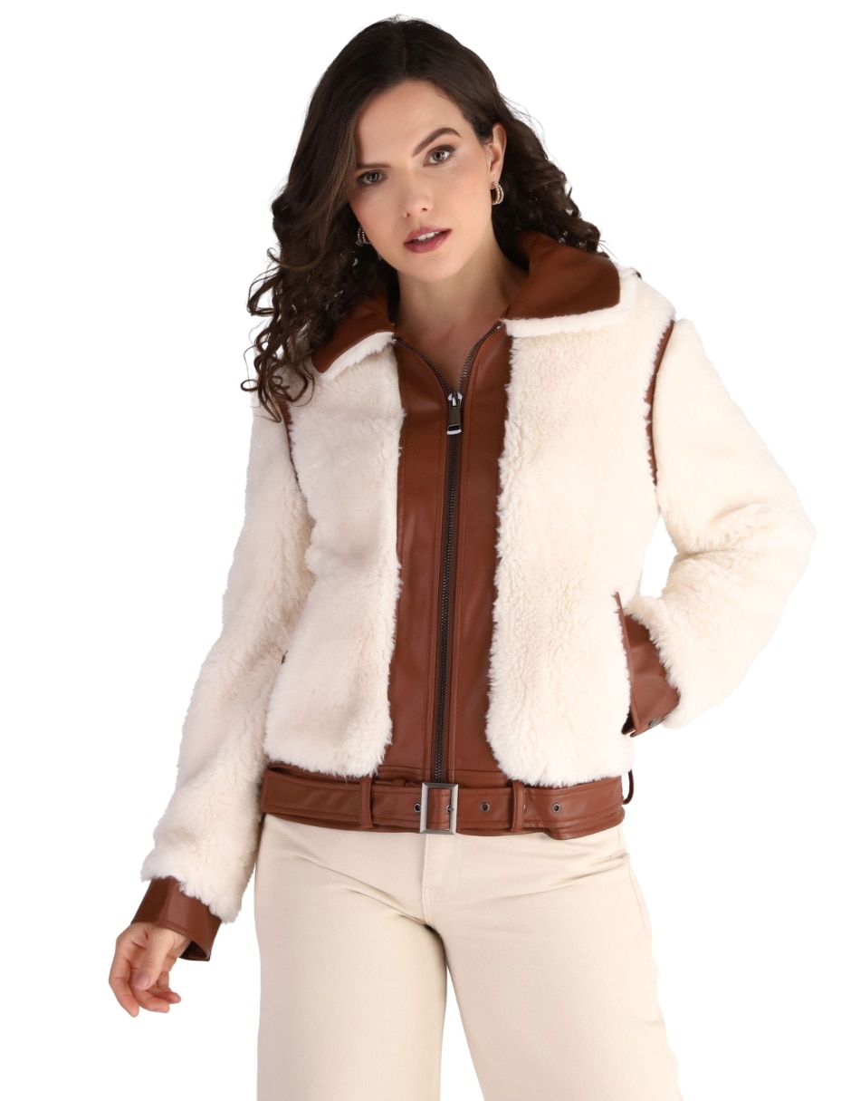 Chamarra cazadora impermeable para mujer