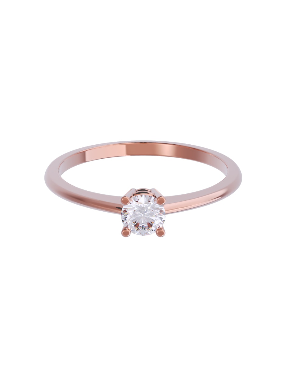 Anillo de compromiso de oro 14 k diamante Anillo de compromiso de oro 14 k diamante