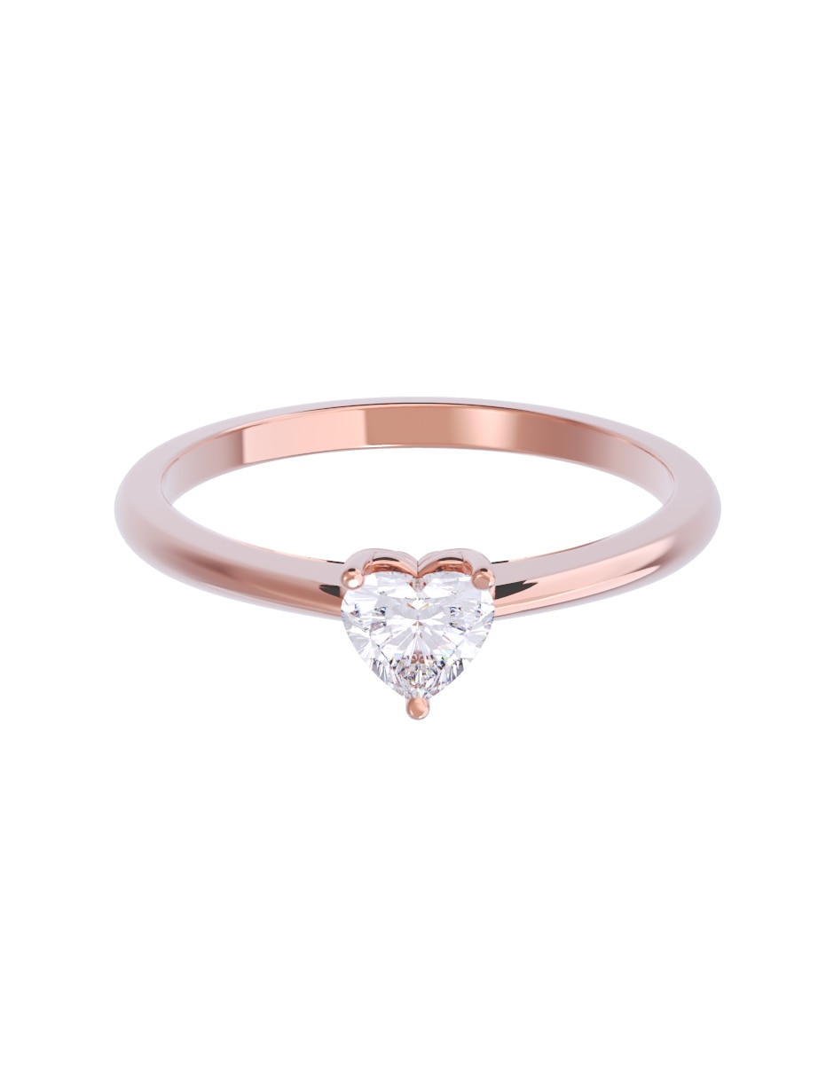 Anillo de compromiso de oro 14 k diamante Anillo de compromiso de oro 14 k diamante