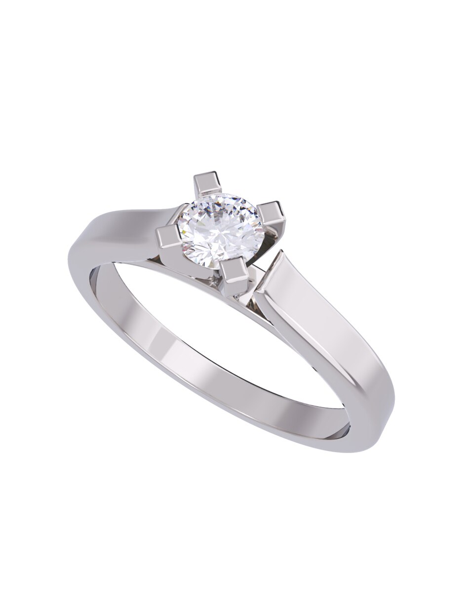 Anillo de compromiso 10 k diamante 2