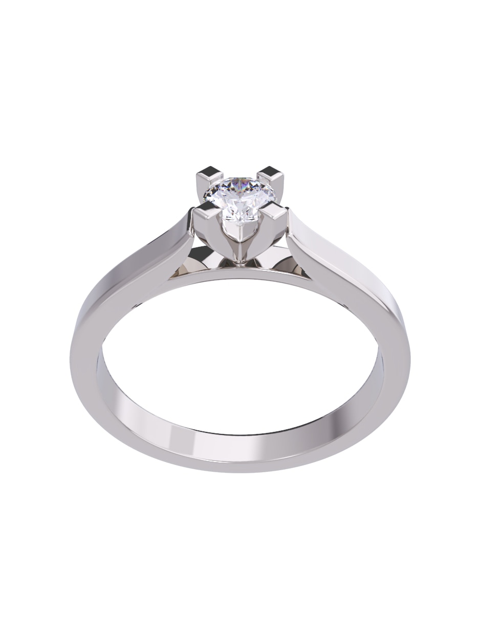 Anillo de compromiso 10 k diamante 3