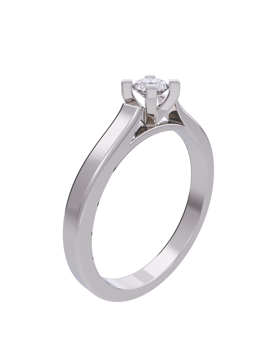 Anillo de compromiso 10 k diamante 4