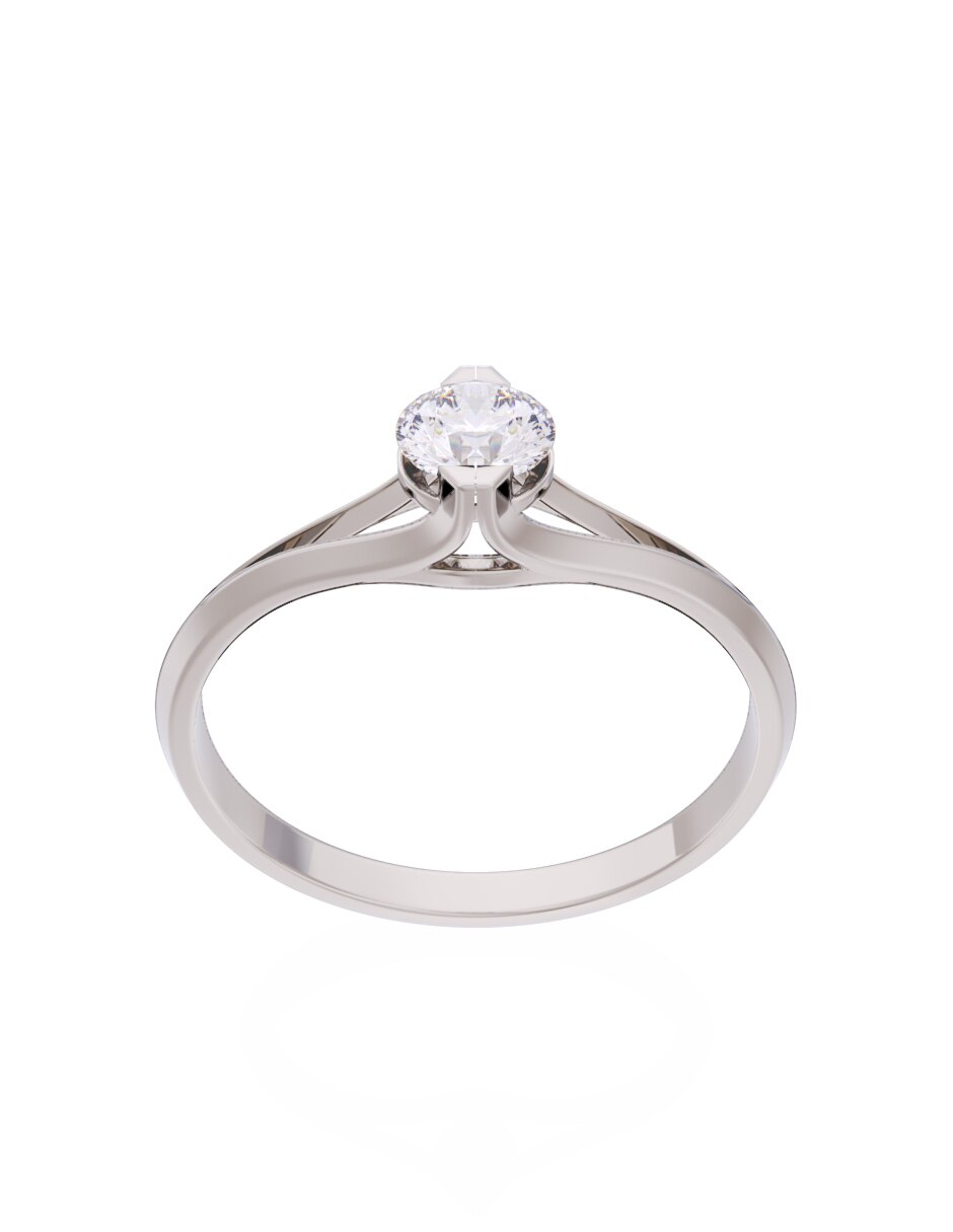 Anillo de compromiso 10 k Diamantes Fonelli diamante 4