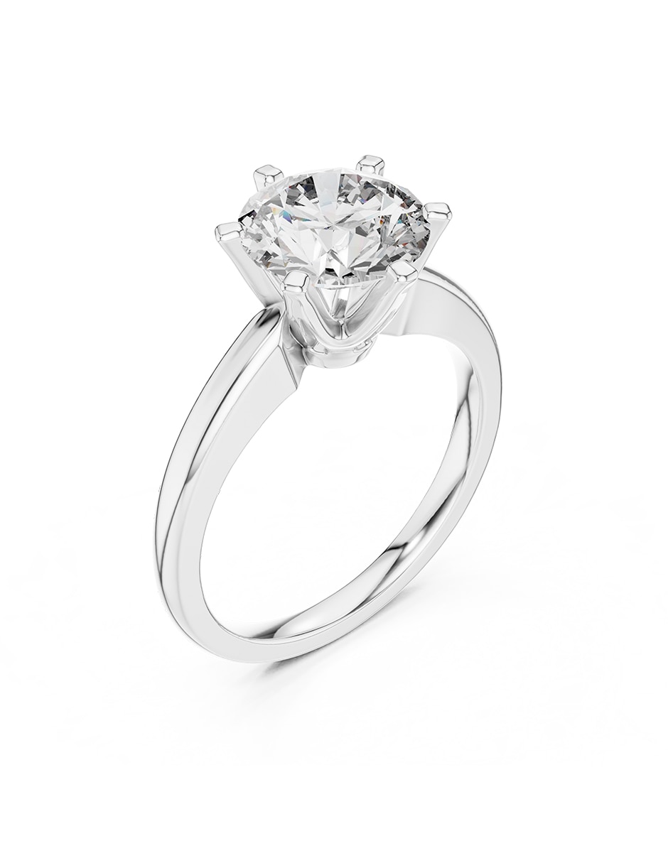 Anillo de compromiso de oro 9 K 4