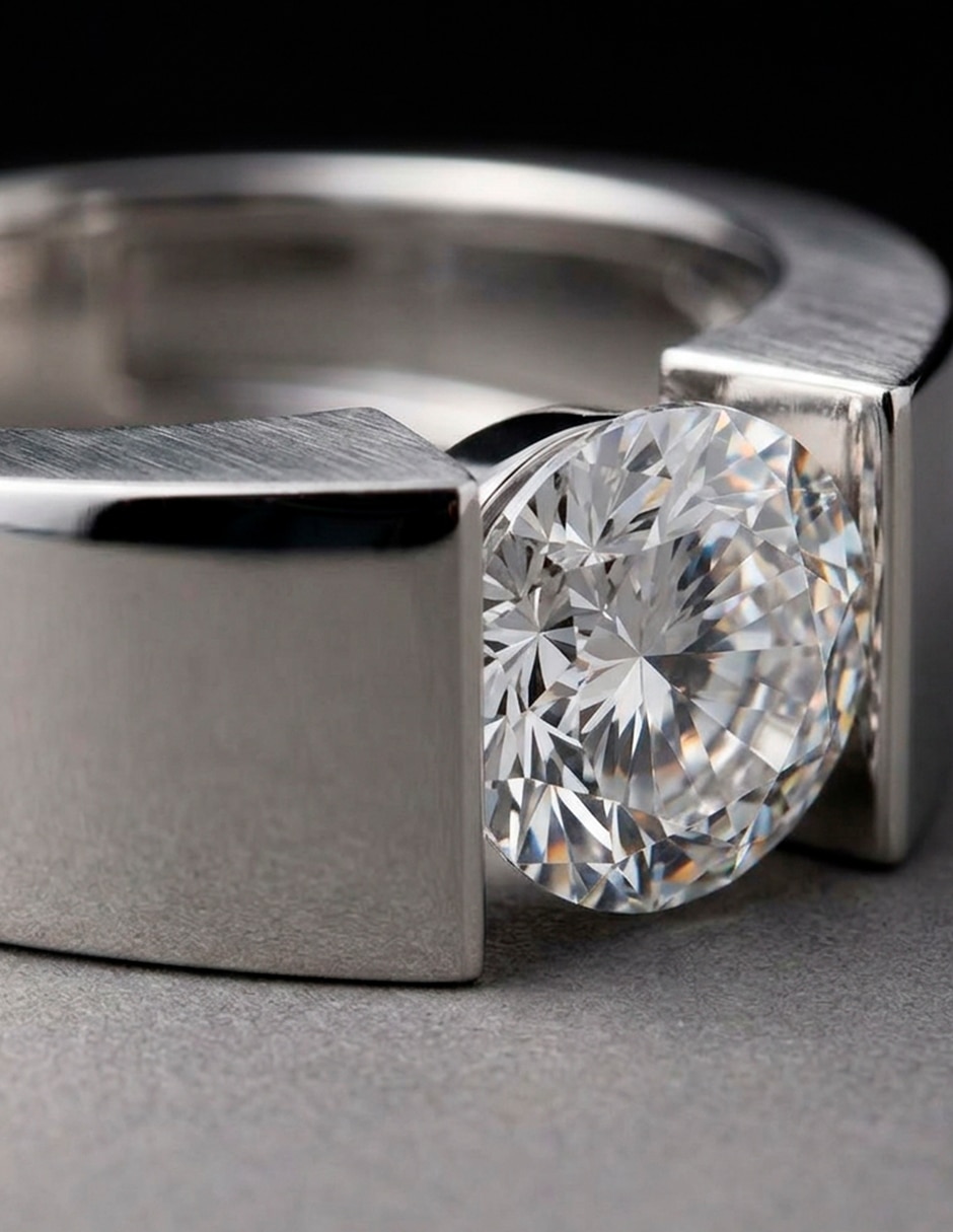 Anillo de compromiso de oro 9 K 10