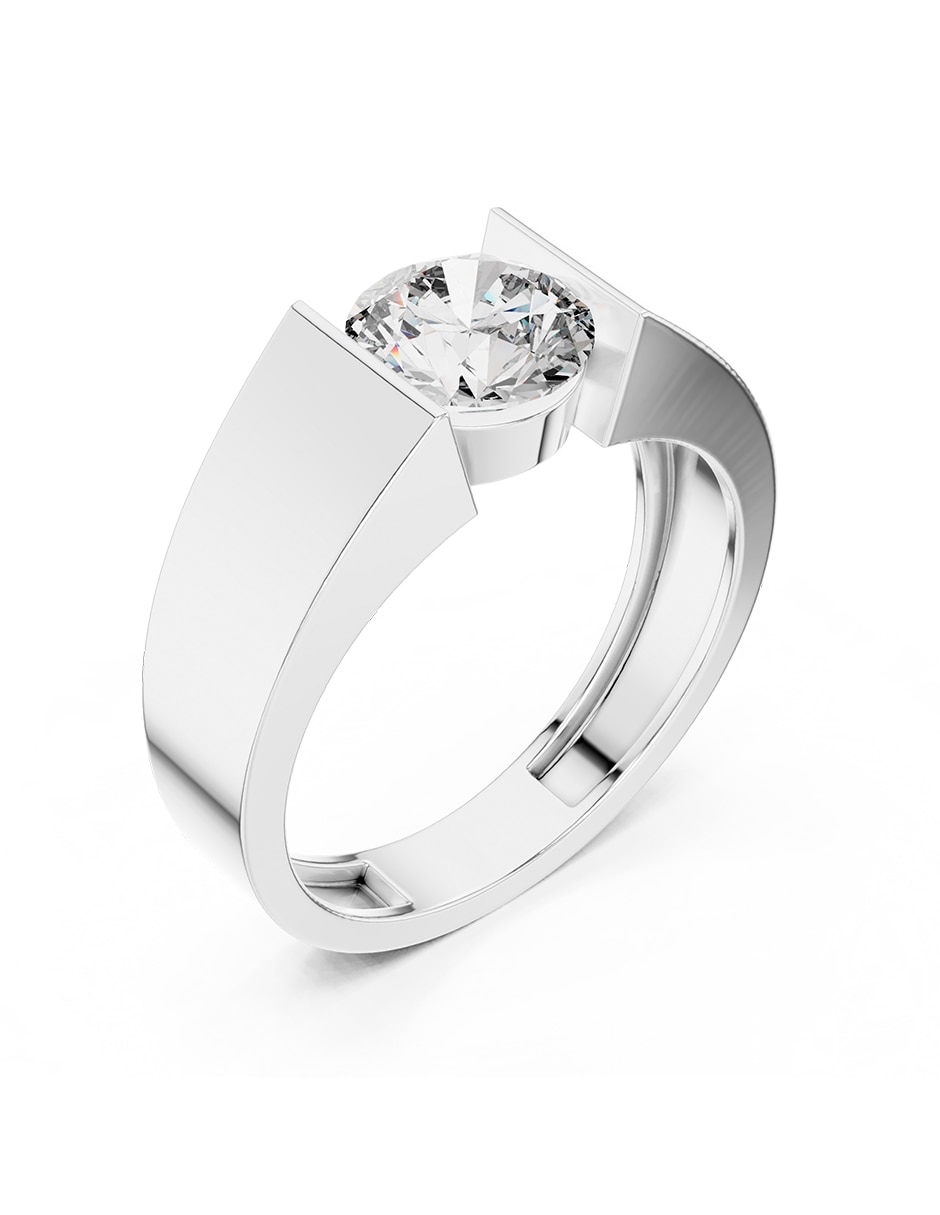 Anillo de compromiso de oro 14 K 2