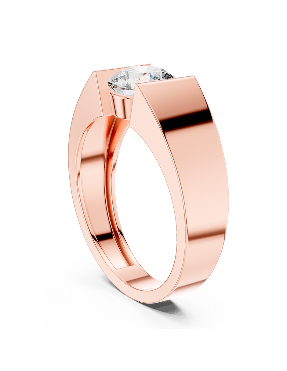 Anillo de compromiso de oro 9 K 3