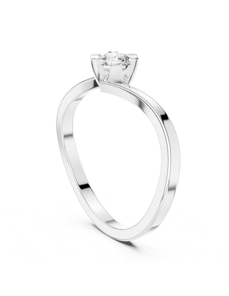 Anillo de compromiso de oro 9 K 3