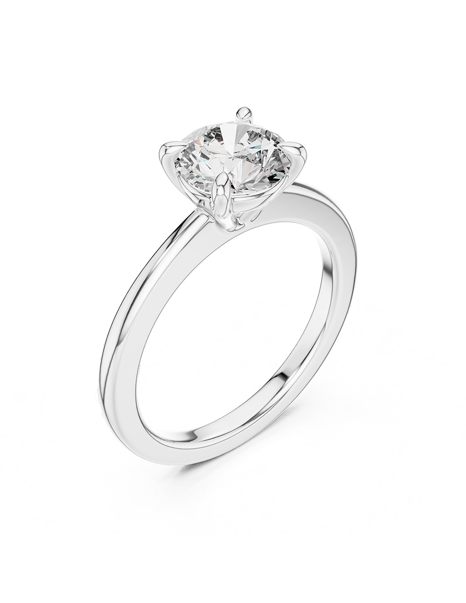 Anillo de compromiso de oro 18 K 2