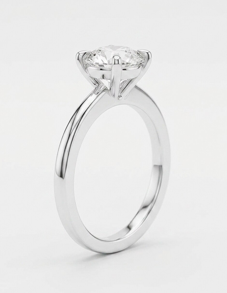 Anillo de compromiso de oro 14 K 9