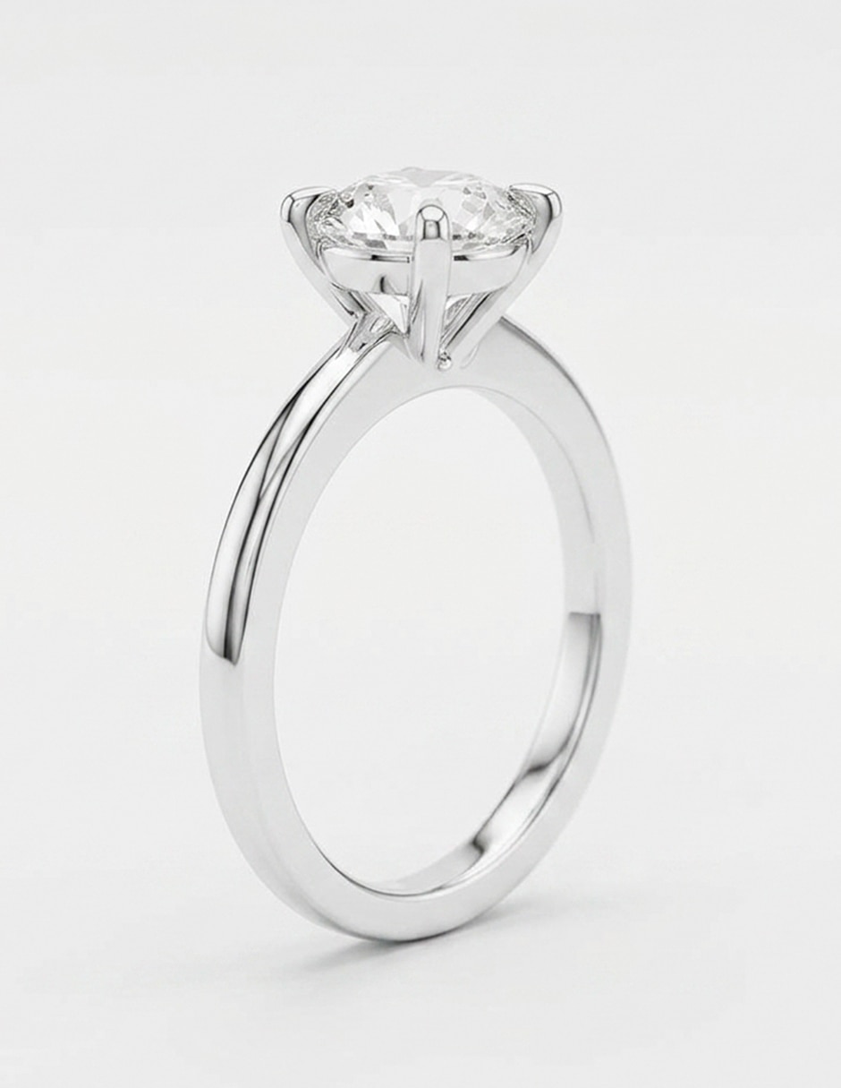 Anillo de compromiso de oro 14 K 8