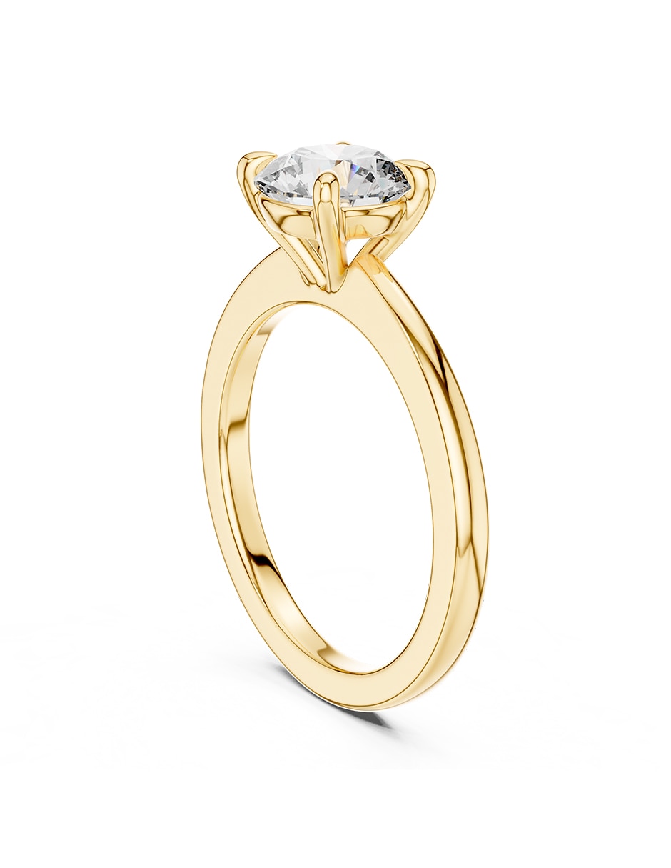 Anillo de compromiso de oro 9 K 3