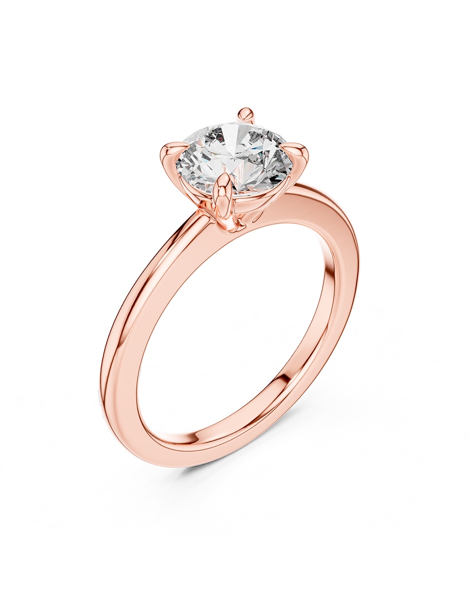 Anillo de compromiso de oro 9 K 2