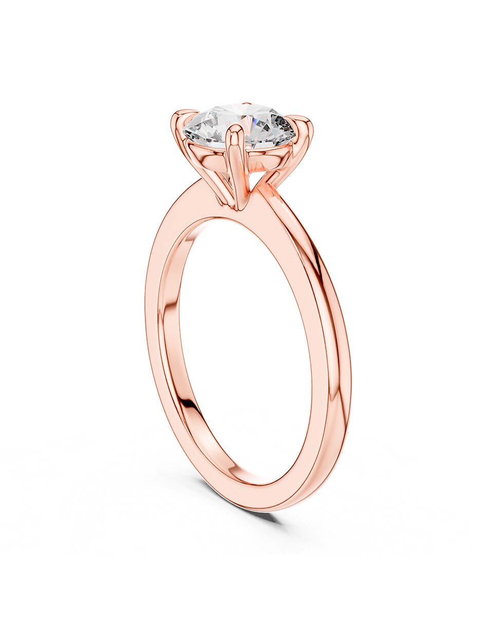 Anillo de compromiso de oro 9 K 3