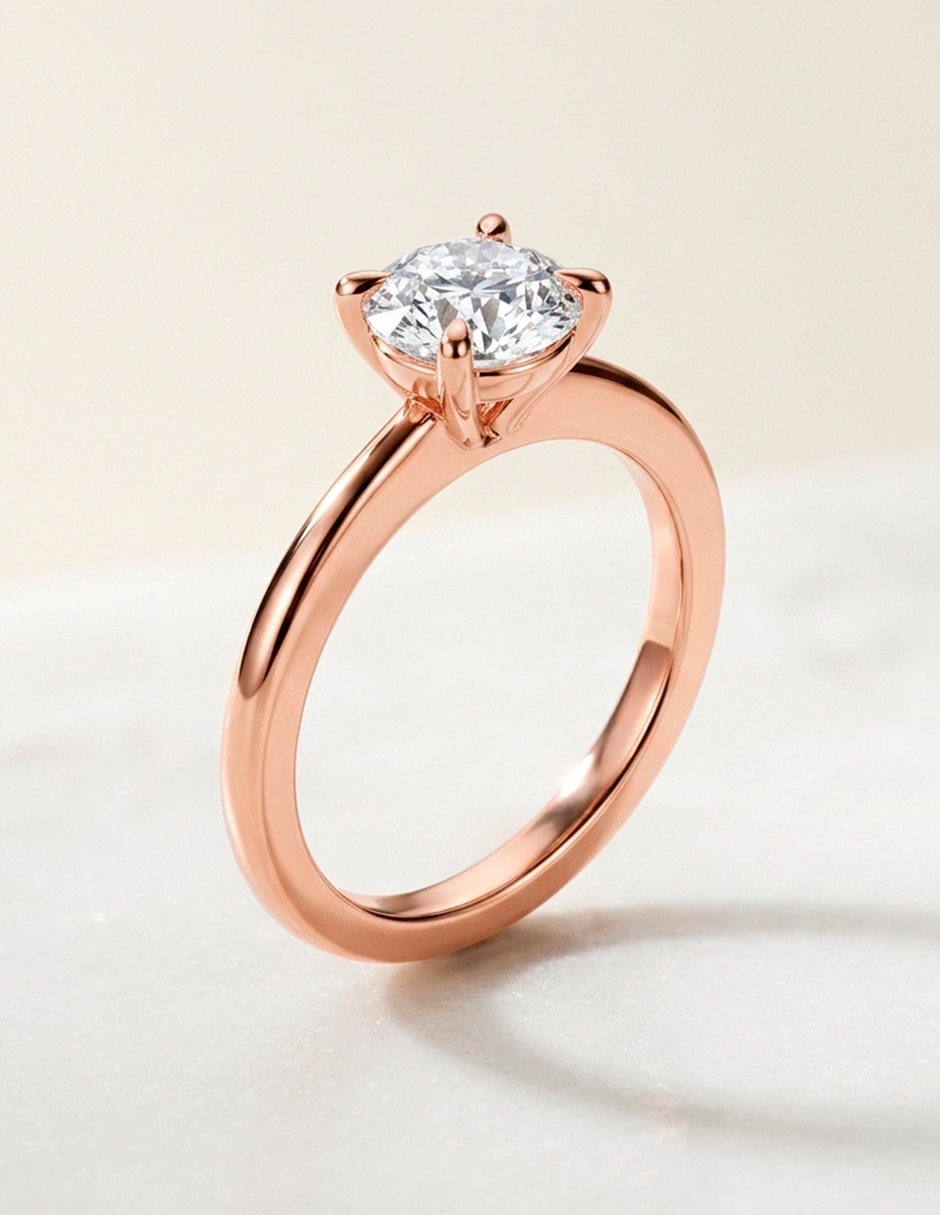 Anillo de compromiso de oro 9 K 8