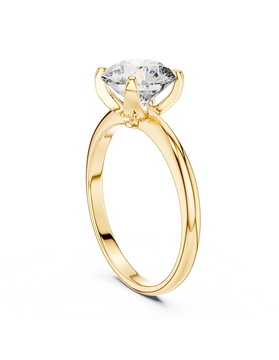 Anillo de compromiso de oro 9 k 3