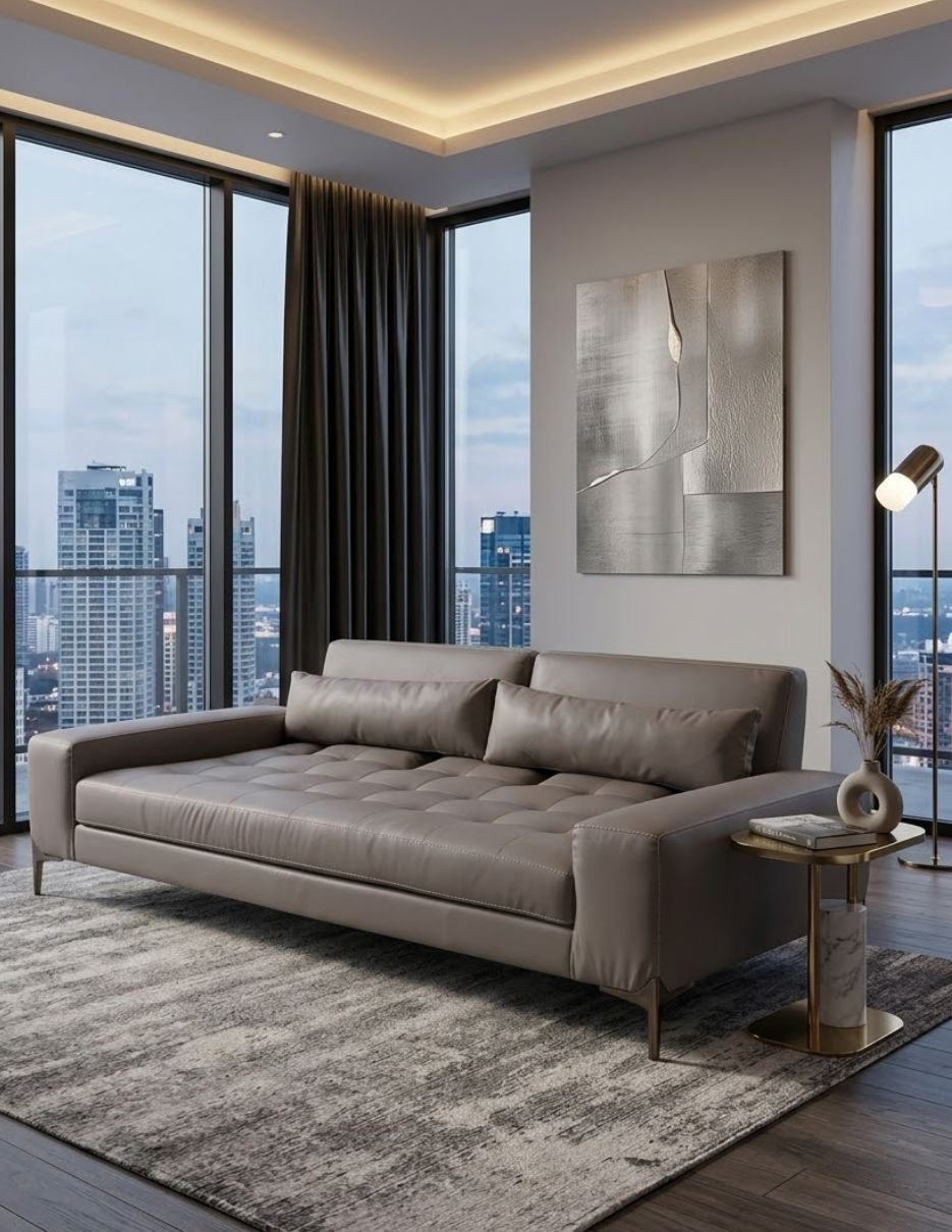 Sofá M & E Muebles de vinipiel
