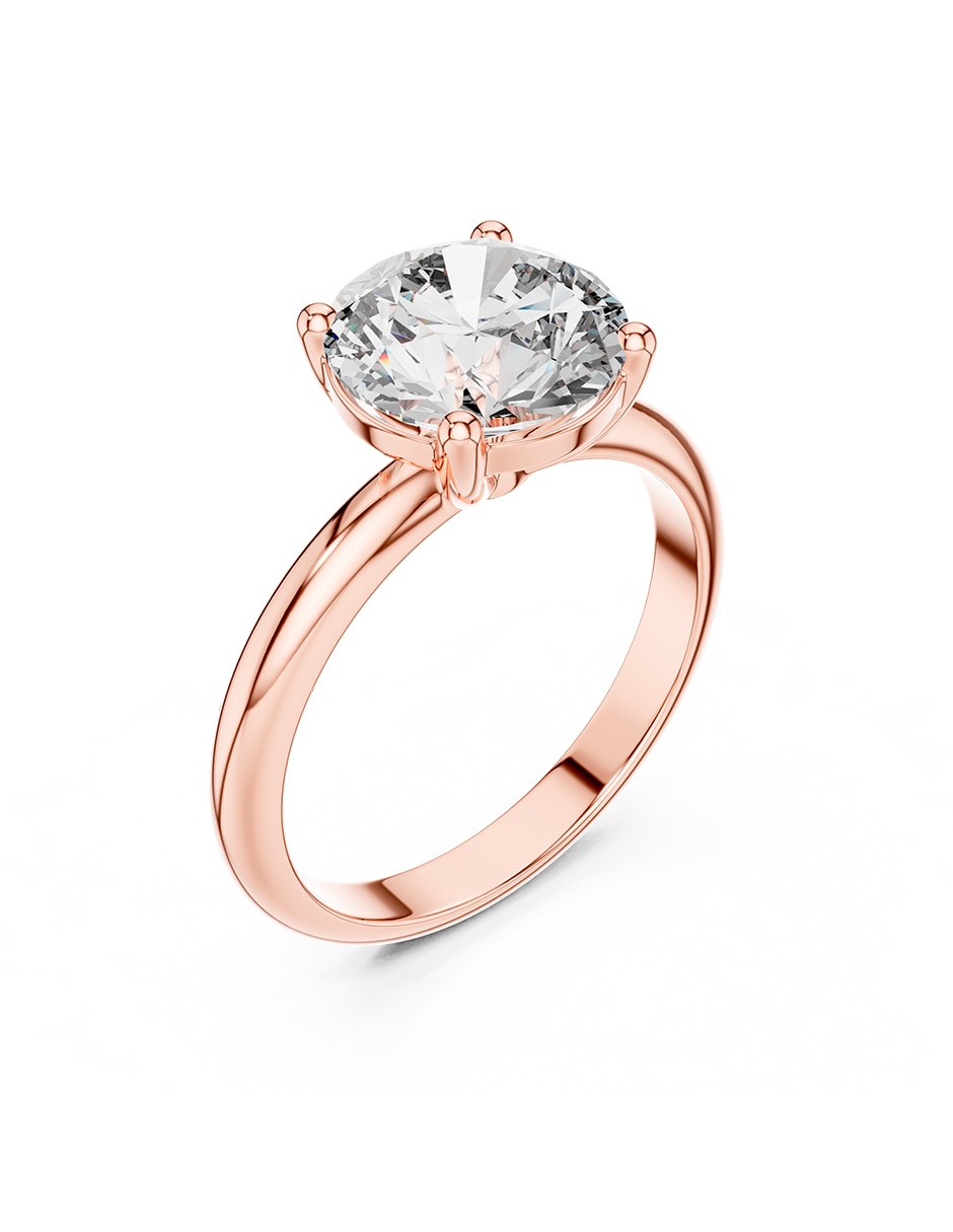 Anillo de compromiso de oro 14 k 2