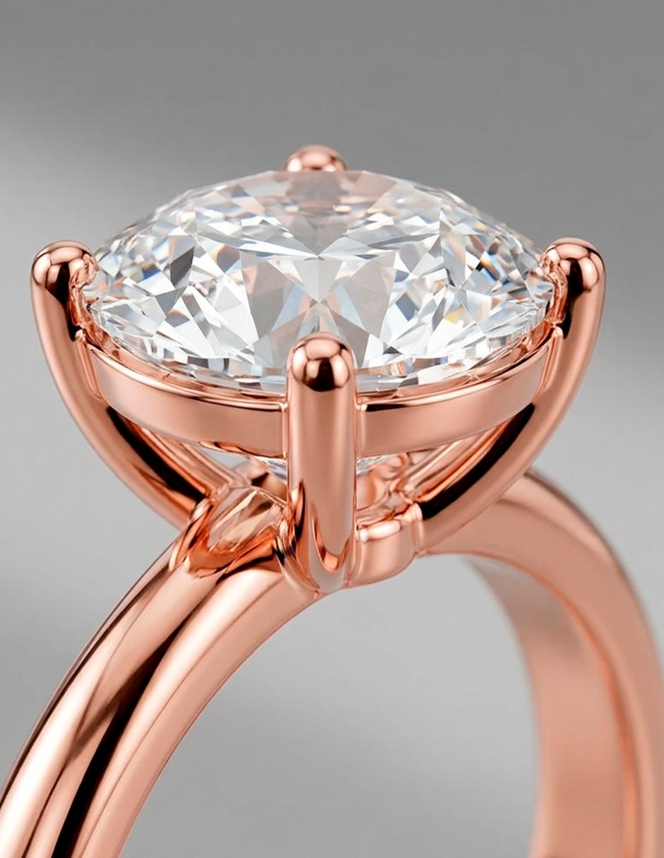 Anillo de compromiso de oro 14 k 6