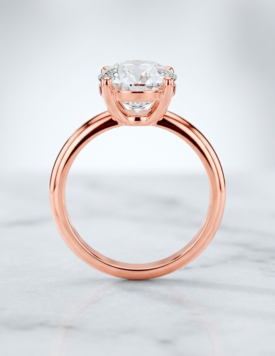 Anillo de compromiso de oro 14 k 7