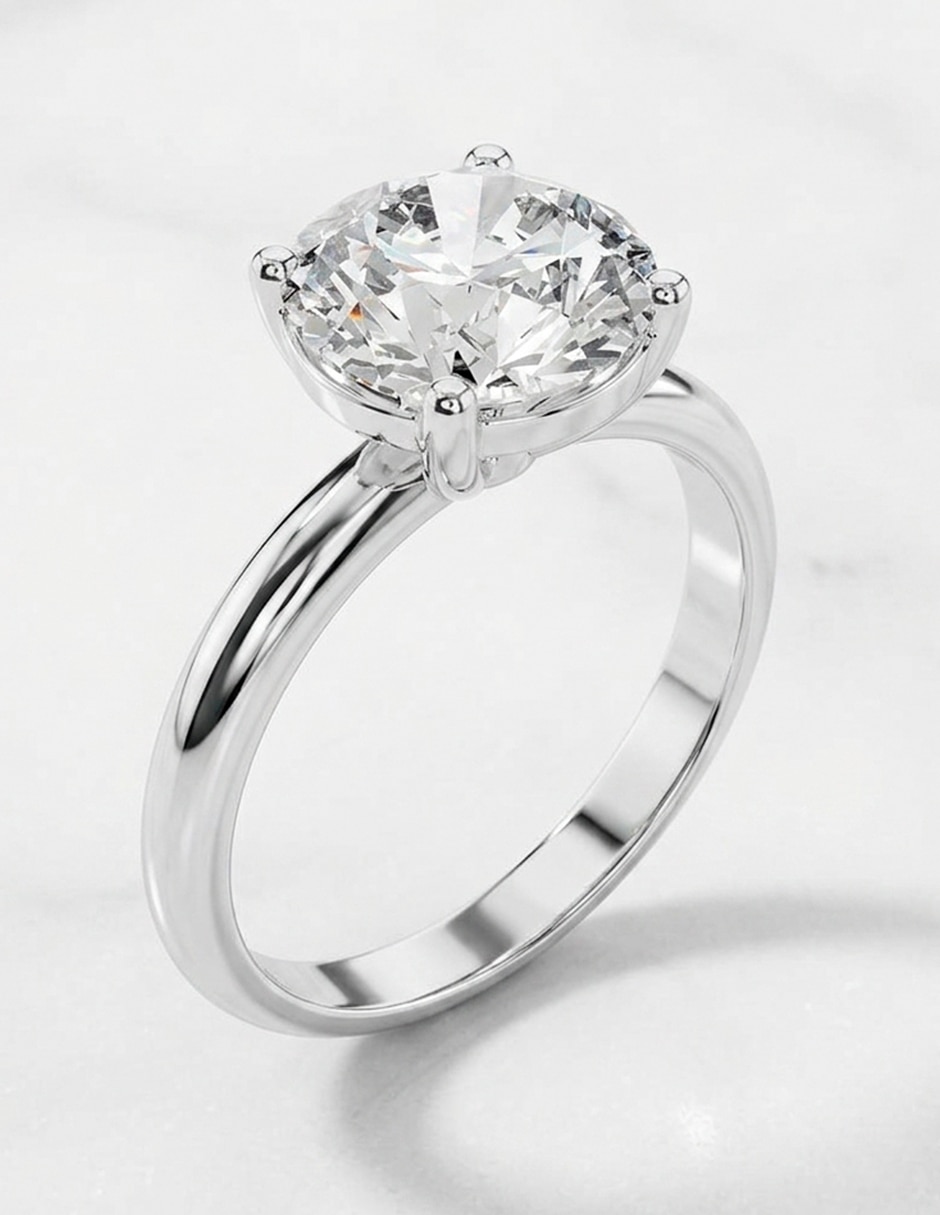 Anillo de compromiso de oro 9 k 8