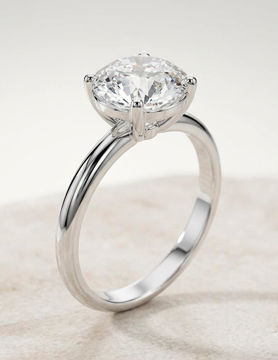 Anillo de compromiso de oro 9 k 10