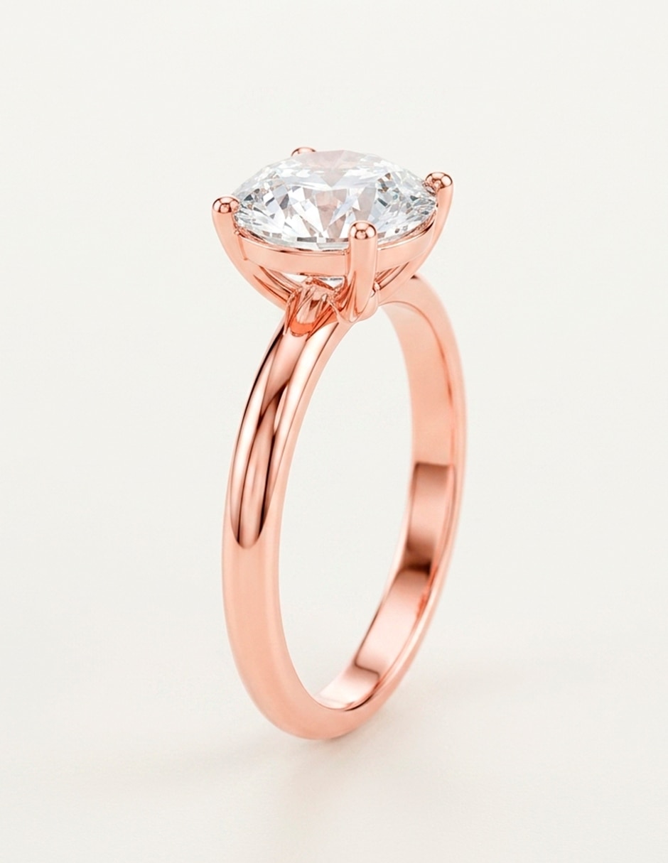 Anillo de compromiso de oro 14 k 9