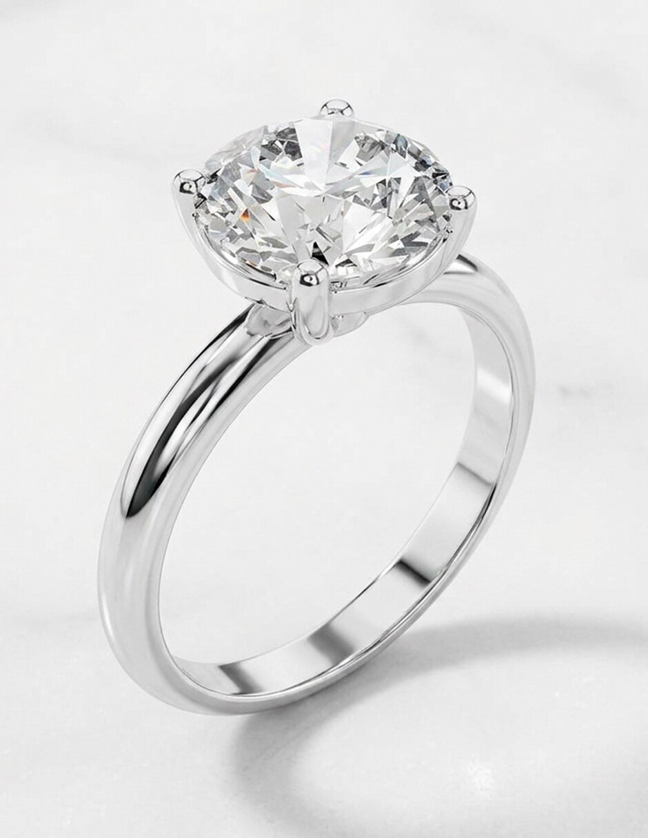 Anillo de compromiso de oro 18 k 8