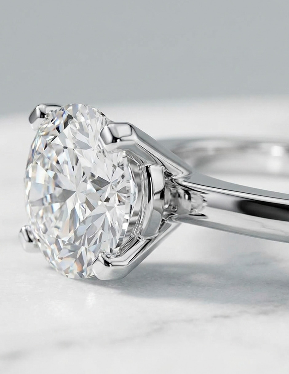 Anillo de compromiso de oro 9 k zirconia cúbica 7
