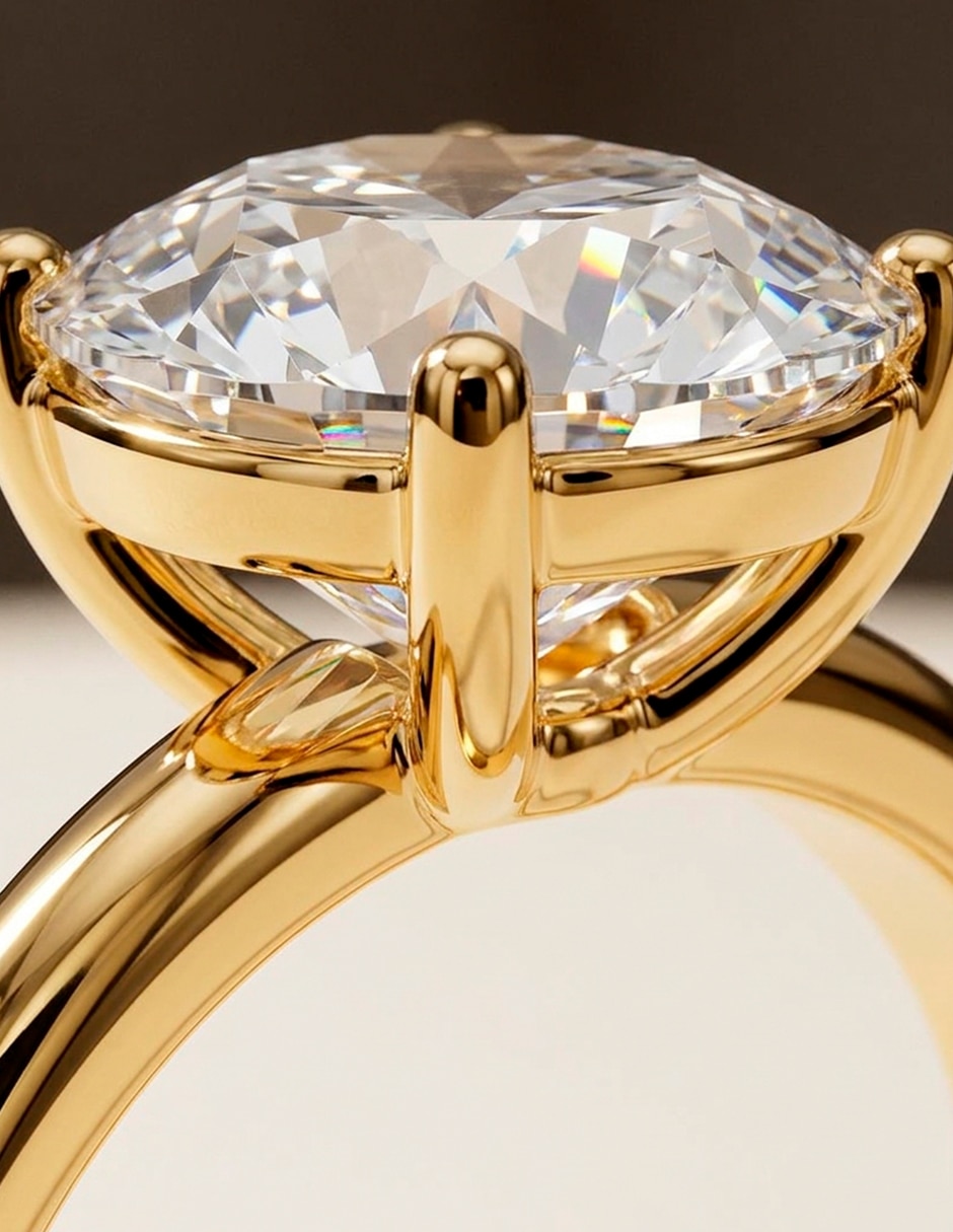 Anillo de compromiso de oro 18 k Amore Mio