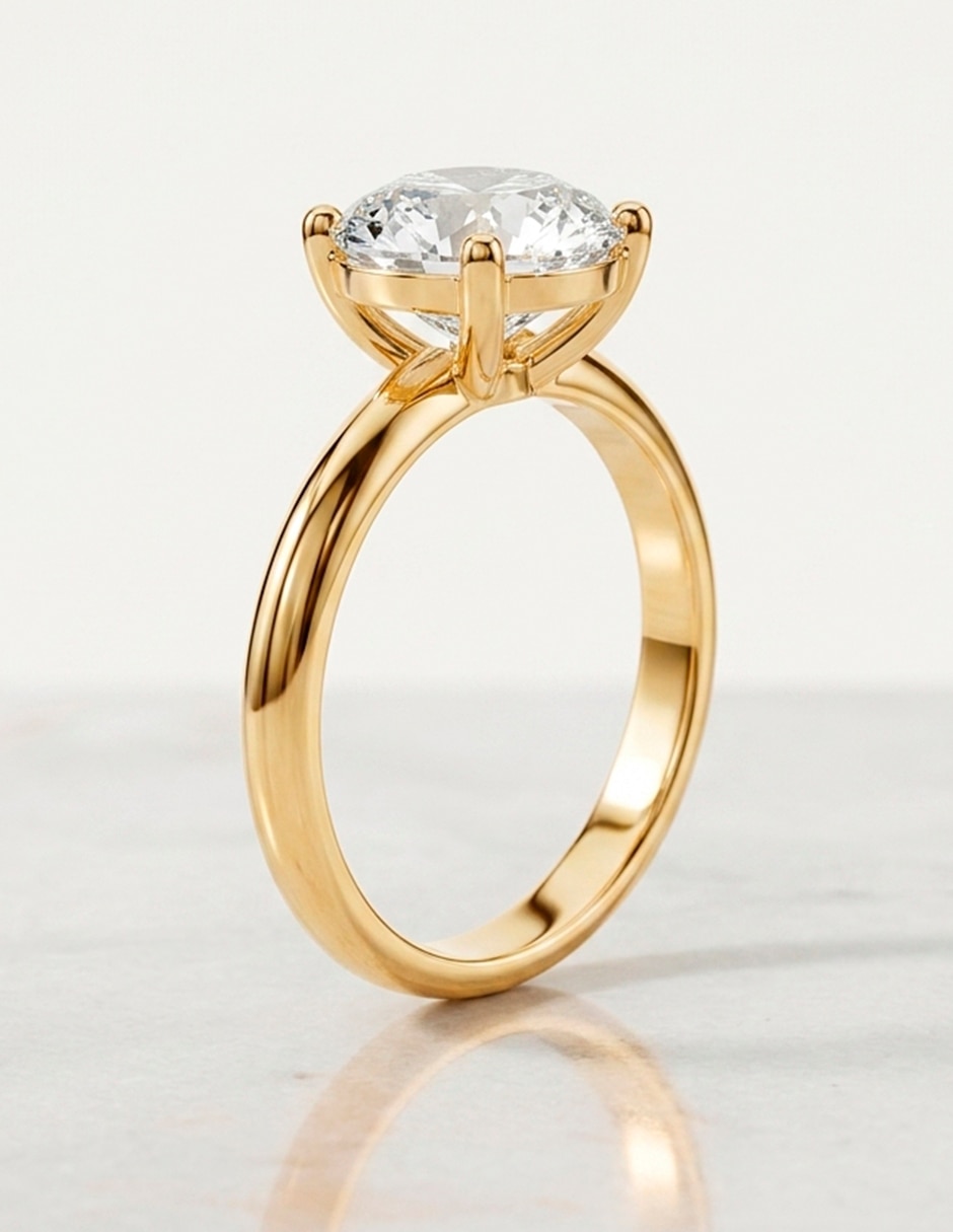Anillo de compromiso de oro 18 k Amore Mio