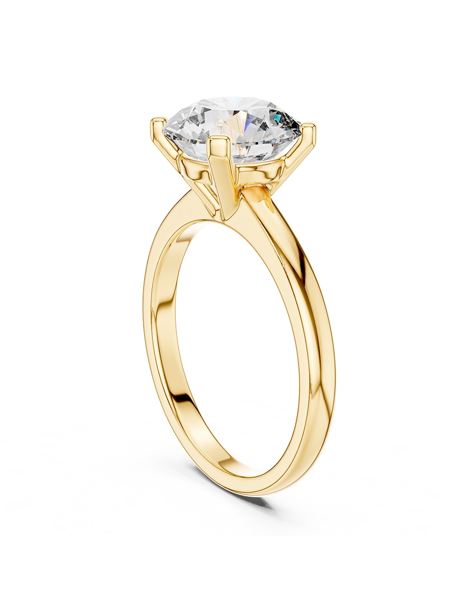 Anillo de compromiso de oro 9 k Amore Mio zirconia cúbica