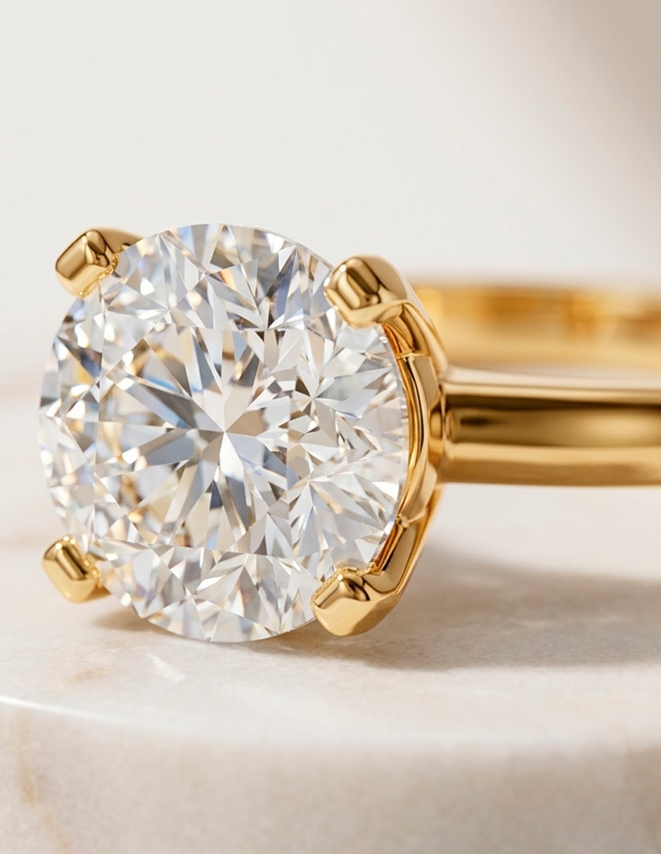 Anillo de compromiso de oro 9 k Amore Mio zirconia cúbica