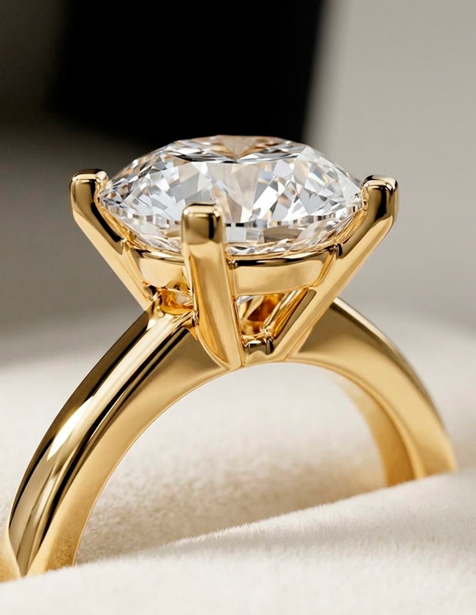 Anillo de compromiso de oro 9 k Amore Mio zirconia cúbica