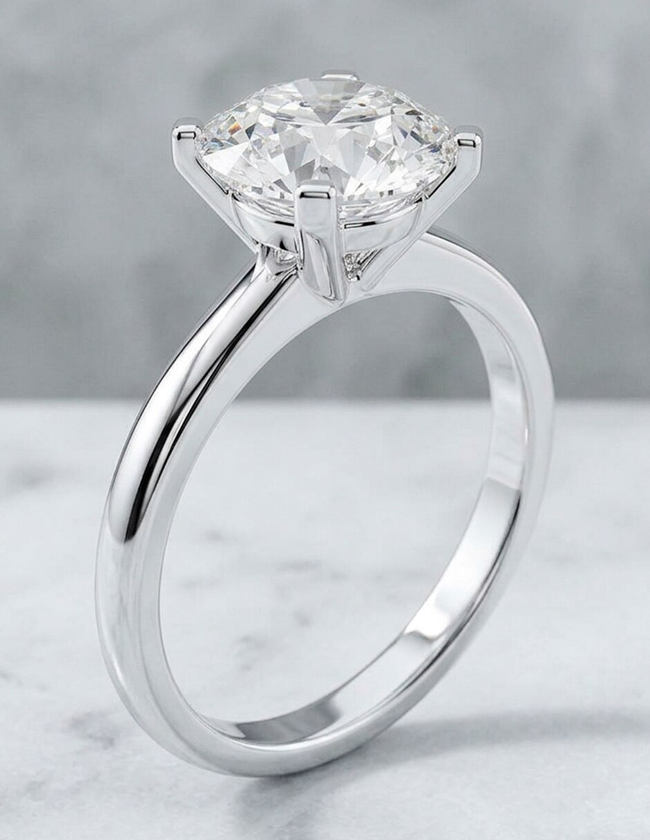 Anillo de compromiso de oro 18 k 6
