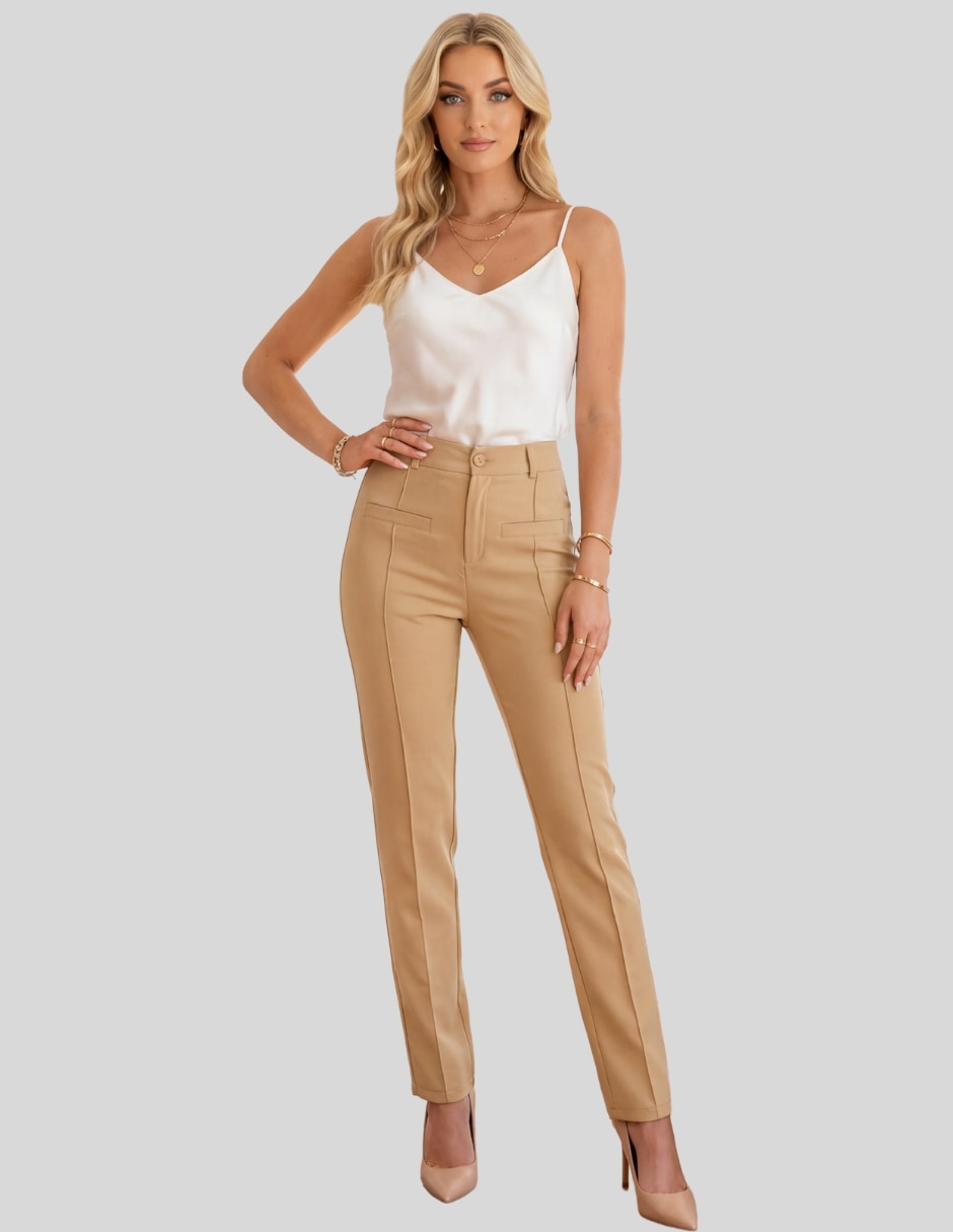 Pantalón de vestir slim para mujer 5