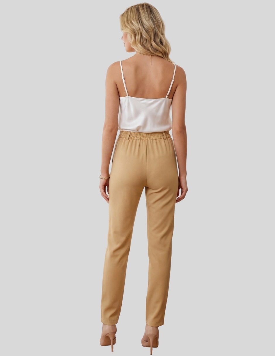 Pantalón de vestir slim para mujer 8