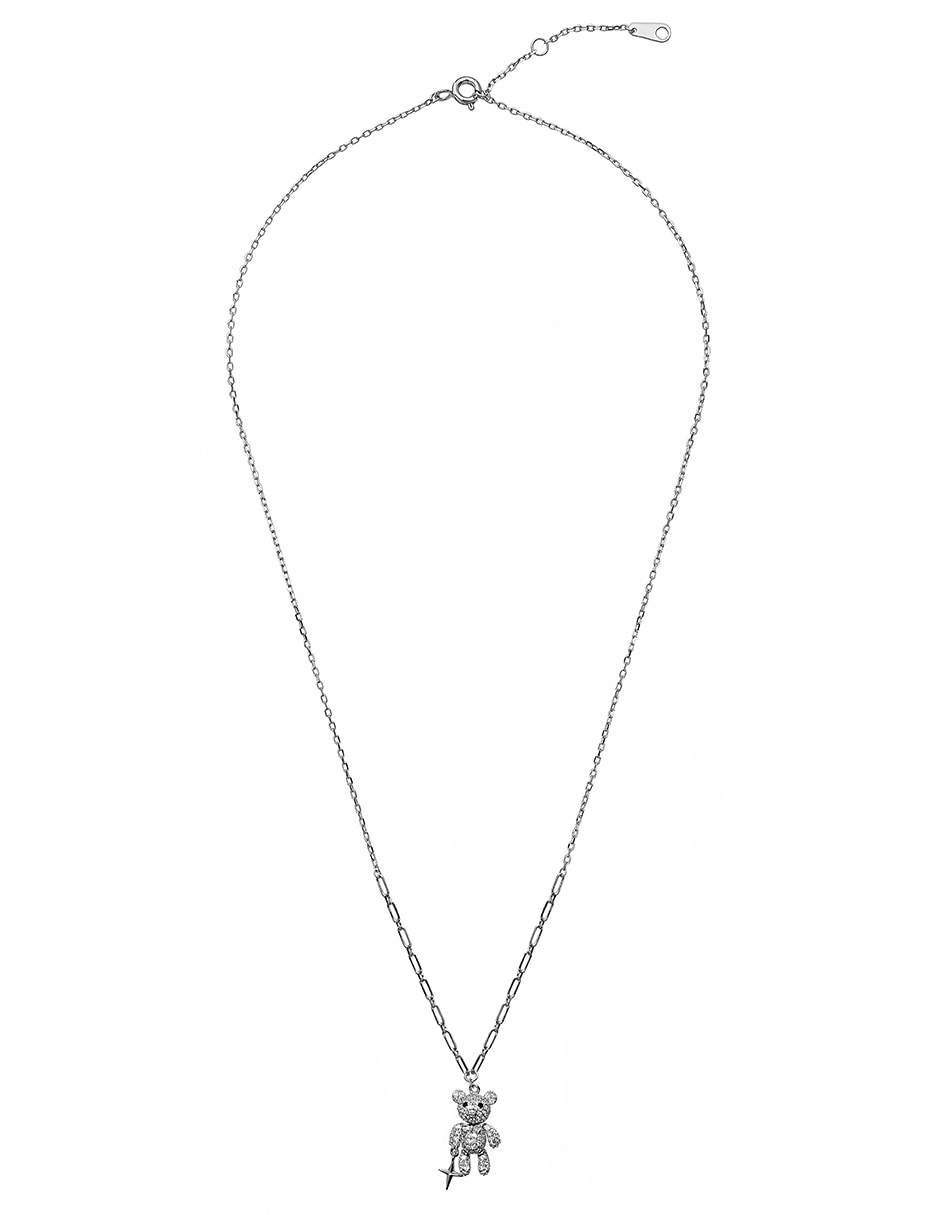 Collar con dije de Oso de plata P 925 3