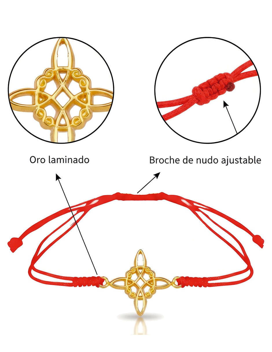 Pulsera Vangania de Oro laminado 18 k con acabado brillante