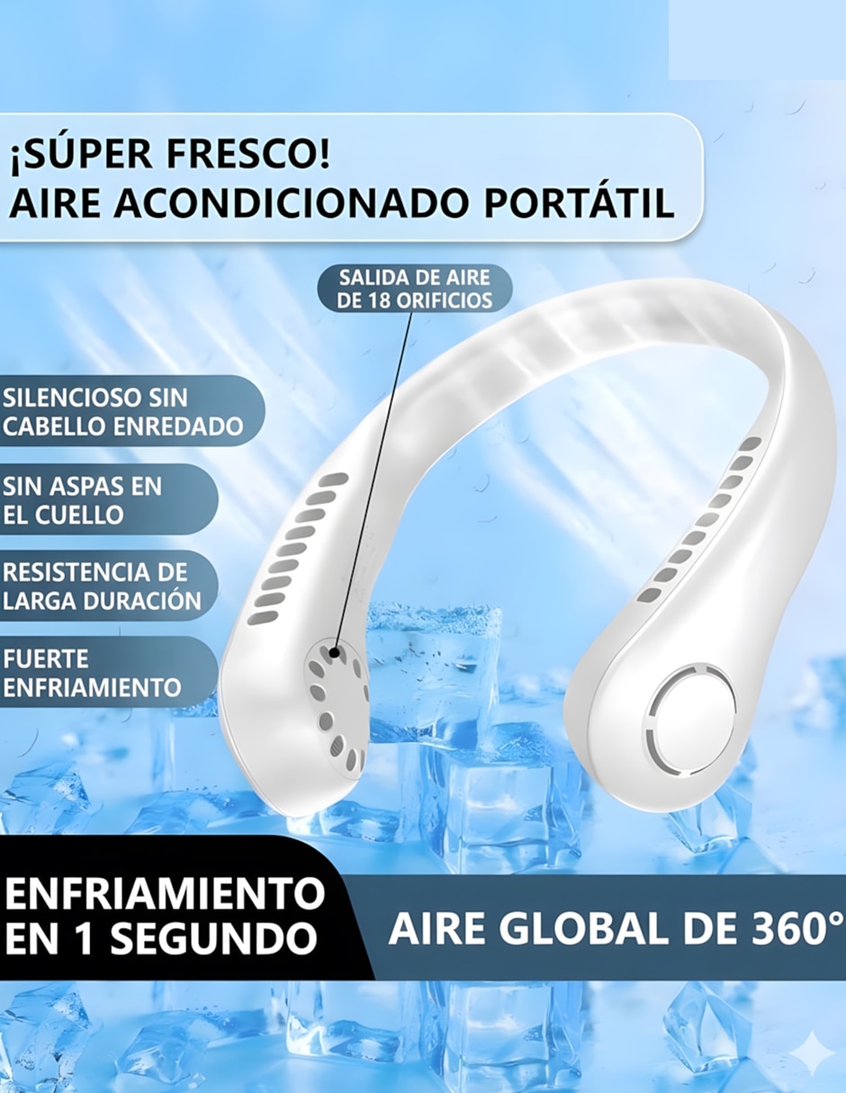 Ventilador de cuello Ventdepot con control remoto 3 velocidades