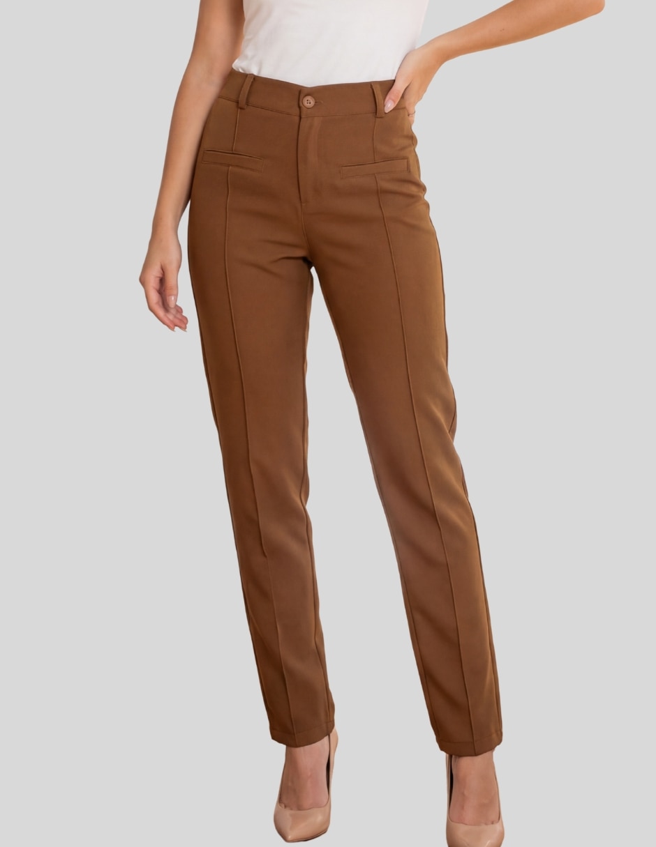 Pantalón de vestir slim para mujer Pantalón de vestir slim para mujer