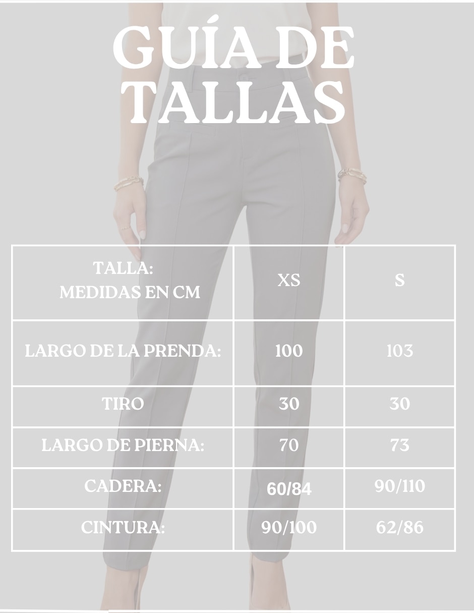Pantalón de vestir Malabis slim para mujer