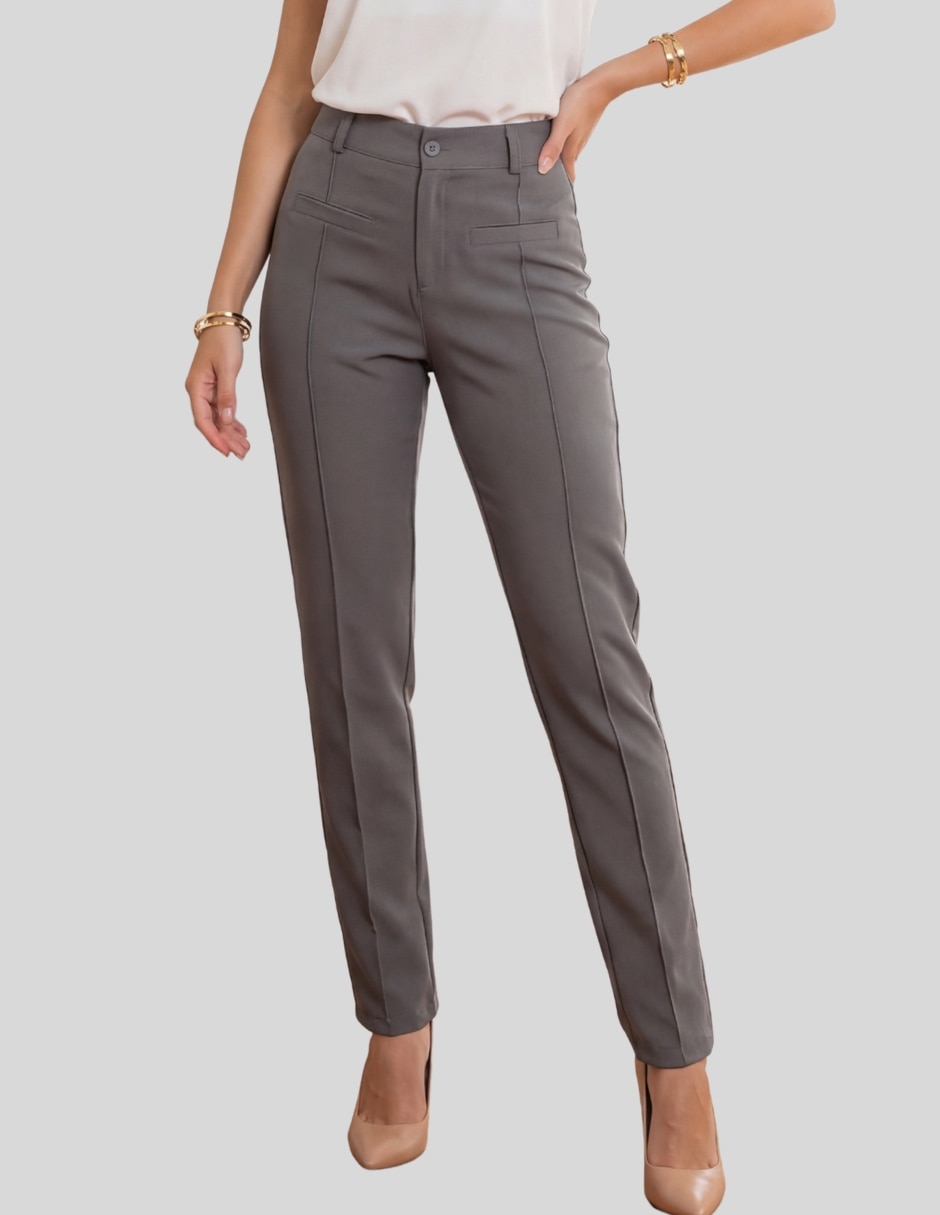 Pantalón de vestir Malabis slim para mujer