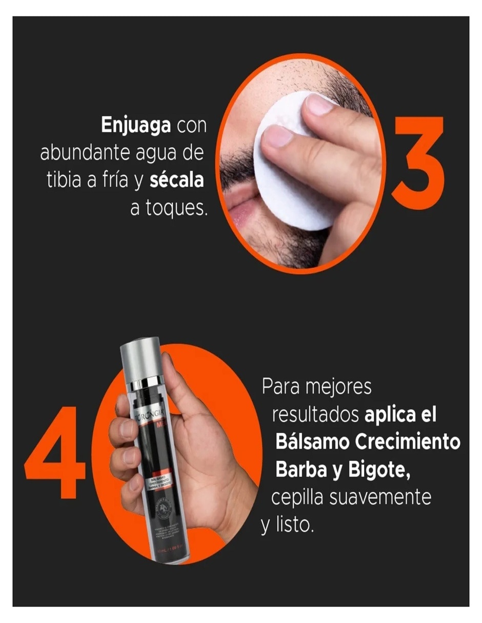 Tratamiento para barba Bálsamo crecimiento barba y bigote Torongia