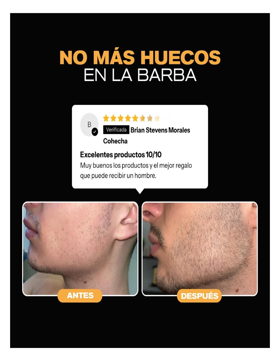 Tratamiento para barba Bálsamo crecimiento barba y bigote Torongia