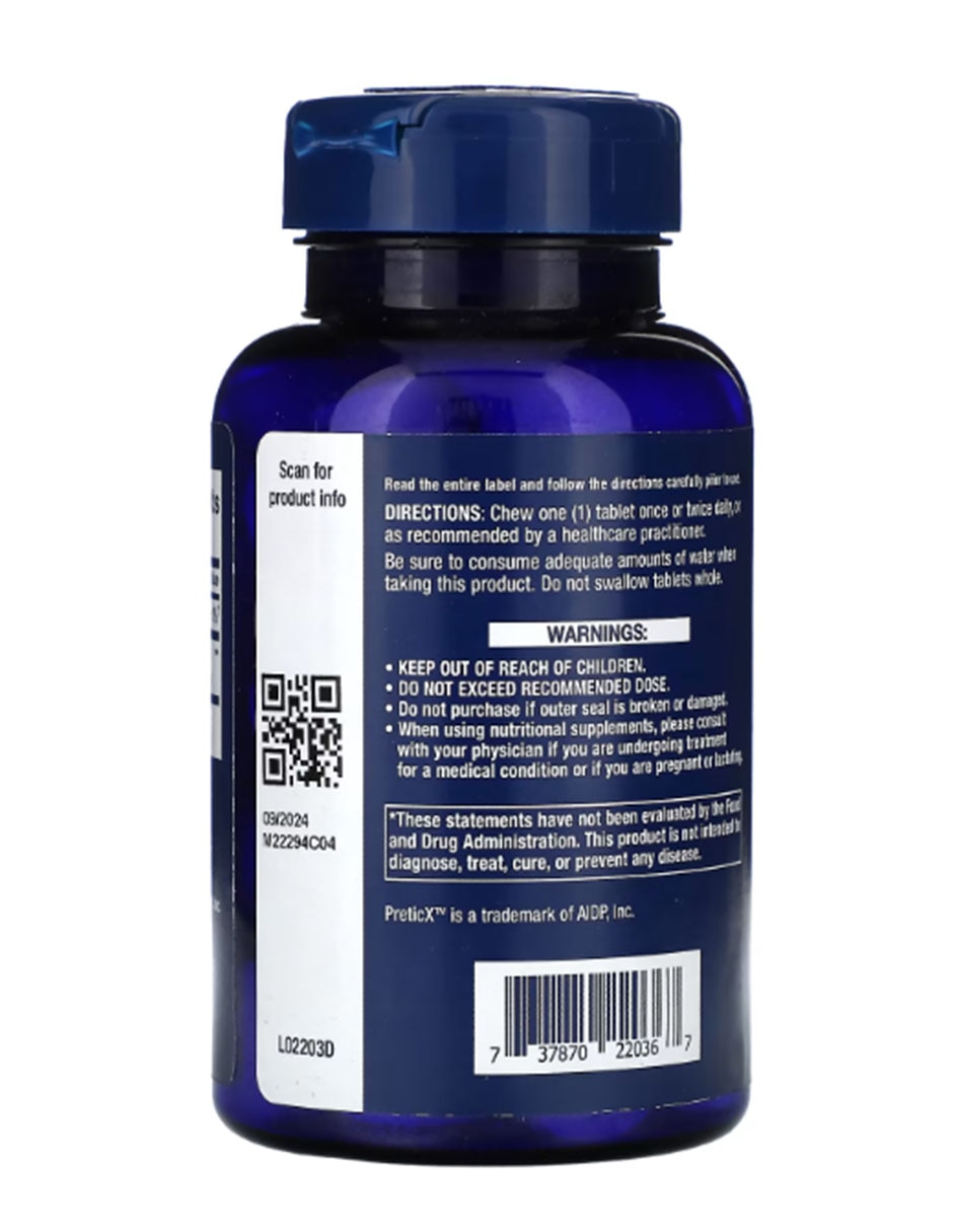 Florassist Prebiotic Masticable sabor fresa 60 tabletas