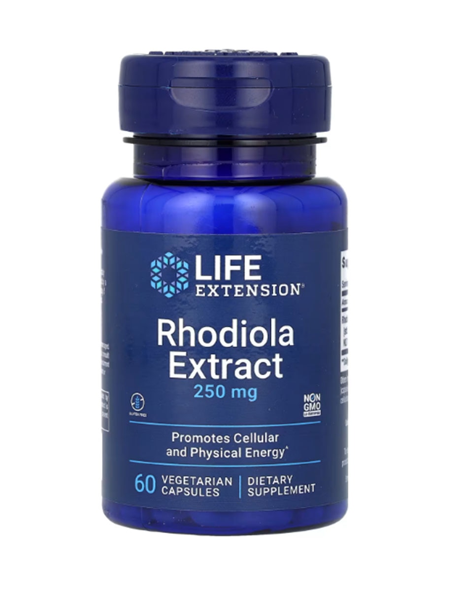 Extracto de rodiola 250 mg 60 cápsulas Life Extension